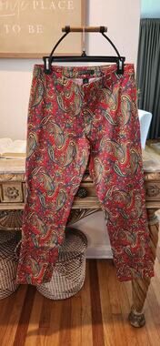 Lauren Ralph Lauren Paisley Pants Size 6